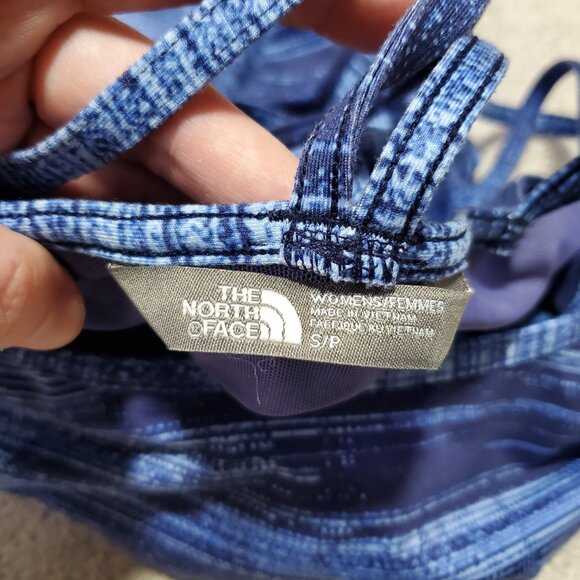 THE NORTH FACE Empower Tank Strappy Back Pullover Stretch Blue Women's Small - Picture 10 of 14